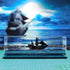 Cruise Ship Fluid Drift Bottle, Unsinkable Boat in a Box, Titanic Model Liquid Wave Decoration, That No Longer Sinks