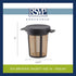 RSVP International Endurance Finium Collection, Loose Leaf Brewing Basket, 3.75" Diameter, Black