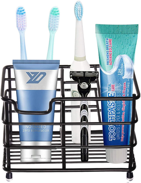 HYRIXDIRECT Toothbrush Holders for Bathrooms, Stainless Steel Rustproof Electric Toothbrush Organizer