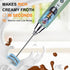 YUSWKO Granite Rechargeable Milk Frother for Coffee - Handheld Drink Mixer with 3 Heads and 3 Speeds for Latte and