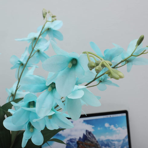10 Pack Artificial Orchid Flowers, Fake Dancing Lady Orchid for Wedding, Home, Office, Party Decoration