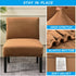 OBCREAT Armless Armless Accent Chair Cover,High Stretch Slipper Chair Slipcovers Soft Velvet Chair Covers with Elastic