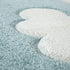 2'8" 4'11" Paco Home Modern Kids Rug with Clouds in Blue Pastel for Nursery, Size: x