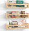 Floating Wall Nursery Book Shelves for Bedrooms Kids 16.5 Inch Natural Color