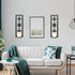 2 OYEFLY DIY Pcs Wall Sconce Candle Holder,Metal Wall Art (Black)
