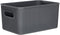 Baobab Multi-purpose Storage Basket, Medium with 5 Litres Capacity, Grey Anthracite, 18.1 x 27.2 x 13