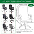 CRFATOP Stretch Computer Office Chair Cover with Durable Zipper, Universal Rotating Desk Chair Slipcover