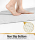35 16 Inch HITSLAM Bathtub Mat Non Slip, x Long Soft PVC Loofah Shower Mat, Bath Mat for Tub Without Suction Cups