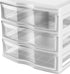 Life Story 3 Drawer Stackable Shelf Organizer, Plastic Storage Drawers for Bathroom, Makeup, or Pantry Organization