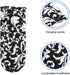 uxcell 2Pcs Pot Handle Covers, Heat Resistant Sleeve for Iron Skillet, Kitchen Baking Supplies, Black Flower Pattern