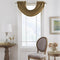 Elrene Home Fashions Versailles Faux-Silk Waterfall Window Valance, 52" x 36", Gold