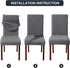 Waterproof Dining Chair Covers, Stretch Parsons Chair Slipcover for Dining Room Kitchen, Removable and Washable