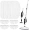 LOVECO 4 Pack Steam Mop Pads + 4 Microfiber Small Cloths Compatible