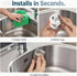 Yoshiky Stainless Steel Smiley Face Dish Sponge Holder, Silver Sink Caddy Organizer Storage with Suction Cup