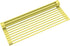 Kraus KRM-11YL Multipurpose Workstation Sink Roll-Up Dish Drying Rack, Colander and Trivet in Yellow