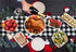 Senneny Christmas Large Table Runner 14 x 108 Inch, Burlap & Cotton Black White Plaid Reversible Buffalo Check for Decor