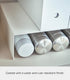Yamazaki Home Cabinet Bottom Shelf Storage Organizer, Set of 2 Dish Riser, White, Steel, One Size