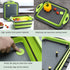 Camping Collapsible Cutting Board, BBQ PrepTub with Lid, Multifunctional Storage Basket for Camping Kitchen
