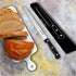 10 Inch Serrated-Bread Knife, Black Full-Tang Stainless Sharp Wavy Edge for Slicing Bread