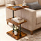 LAIDUOLEOE Swivel Side Table for Couch, 3 Tier Small End Table Adjustable Height