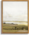 VIYYIEA Framed Canvas Wall Art - Rustic Farmhouse Decor of Rolling Valleys under Clear Skies, 9"x11"