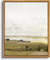 VIYYIEA Framed Canvas Wall Art - Rustic Farmhouse Decor of Rolling Valleys under Clear Skies, 9"x11"
