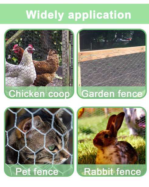 57 25 1 inch Garden Poultry Chicken Wire Netting - '' ' Garden Fence Animal Barrier, Chicken Wire for Crafts, Mesh