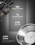 Juilist Juicer Machines, 3" Wide Mouth Juicer Extractor for Vegetable and Fruit, 400W Motor, Easy to Clean, Black