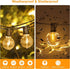 RYKUG 50FT 52 G40 Bulbs Outdoor String Light Patio Black with Shatterproof LED Clear Globe for Indoor/Outdoor
