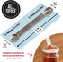 AllSpice Stainless Steel Double Sided Measuring Spoon - 1/2 Teaspoon and 1/4 Teaspoon