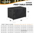 54 inch 55"L 19"W 36"H Outdoor Prep Table Cover with Split Zipper, Waterproof Outdoor Bar Cover For Wicker Outdoor
