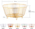 Meisha Round Fruit Bowl, Creative Mesh Dish Basket, Large Metal Wire Storage for Fruit, Vegetables, Snacks