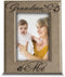 BELLA BUSTA Grandma and Me Picture Frame, Engraved Leather Frame, 5 x 7 Vertical Gift for Grandparents