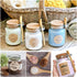 1Pcs 250ml/8.5oz Empty Clear Glass Jam Jar with Cork and Spoon, Multipurpose Storage Canister for Honey, Candy, Bath