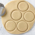 ALLTOP 5 Piece Round Biscuit Cutters with Handle, Stainless Steel Circle Cookie Cutter with Fluted Edge, Professional Baking Essential Tool for Pastry,Scone,Donut by ALLTOP