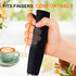 YUSWKO Black Handheld Milk Frother Wand, Rechargeable Electric Whisk with 3 Heads, 3 Speeds for Latte, Cappuccino, Egg