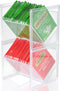 2Pcs Tea Bag Storage Organizer, Stackable Clear Plastic Holder for Drawer Countertop, Coffee Station