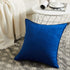 Fancy Homi 4 Packs Decorative Throw Pillow Covers 18x18 inch, Super Soft Faux Suede Square Pillow Case, Blue