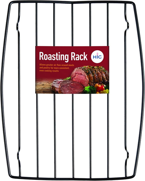 HIC Kitchen Rectangular Wire Roasting Rack, Nonstick