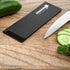 Restaurantware Sensei Knife Sleeve 6.5 x 2 Inch - 1 Knife Protector with Felt Lining, Black Plastic Blade Guard