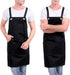 Kitchen Artist Apron for Chef - BBQ & Grill, 6 Deep Pockets, 100% Cotton, M-XXL