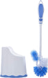Superio Toilet Brush and Holder,Toilet Bowl Cleaning System with Scrubbing Wand, Under Rim Lip Brush and Storage Caddy