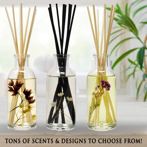 Urban Naturals Black Teakwood Reed Diffuser Oil and Sticks Set Refill, 4 oz, Includes Free Reed Sticks