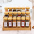 24-Pack 4 Oz Set Glass Spice Jars with Bamboo Lids, Clear Square Spice Containers with Airtight Seal, Spice Bottles