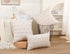Set 2 22x22,Light NUYECY of Boho Throw Pillow Covers Blue and White Neutral Couch Pillow Case with Tassel Fringe