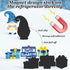 Whaline 17Pcs Hanukkah Fridge Magnets, Yellow Blue White Happy Hanukkah Magnetic Stickers for Holiday Decor