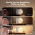 Light,10 Effects,30/60/90 Timer,10 Sounds,15 Ringtones,12 Snooze Sunrise Alarm Clocks for Heavy Sleepers,Night Lamp