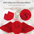 PLOYMONO Red Heavy Duty Cloth Napkins, 17 x 17 Inch Solid Washable Polyester Dinner Napkins, Set of 8 for Weddings