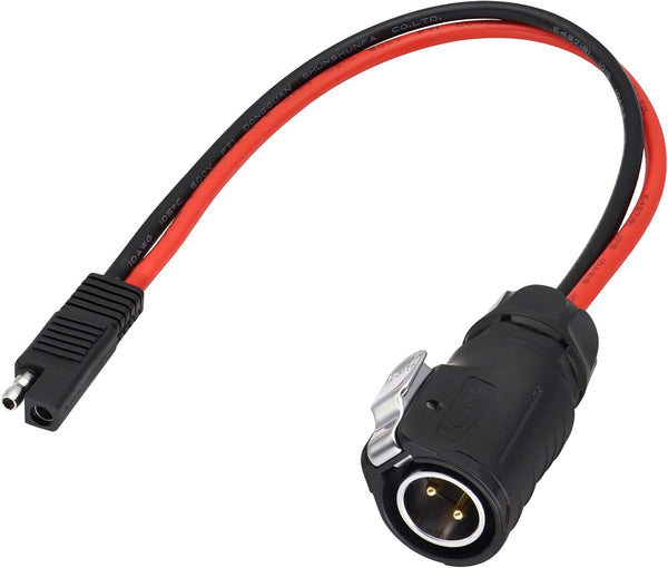 zdyCGTime 2 Pin Power Industrial Circular Connector to SAE Cable for Solar Panel Suitcase, 10AWG