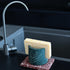 Counter JIMEI Travertine Marble Sponge Holder for Kitchen - Natural Stone Dish Drying Rack, Sponge Caddy for Sink